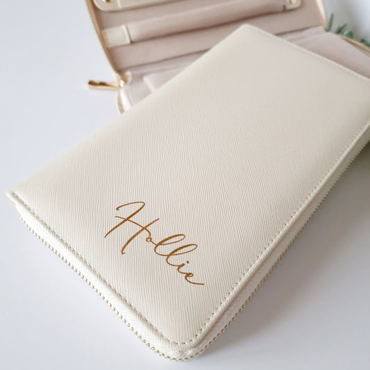 Personalised Travel Jewellery Case