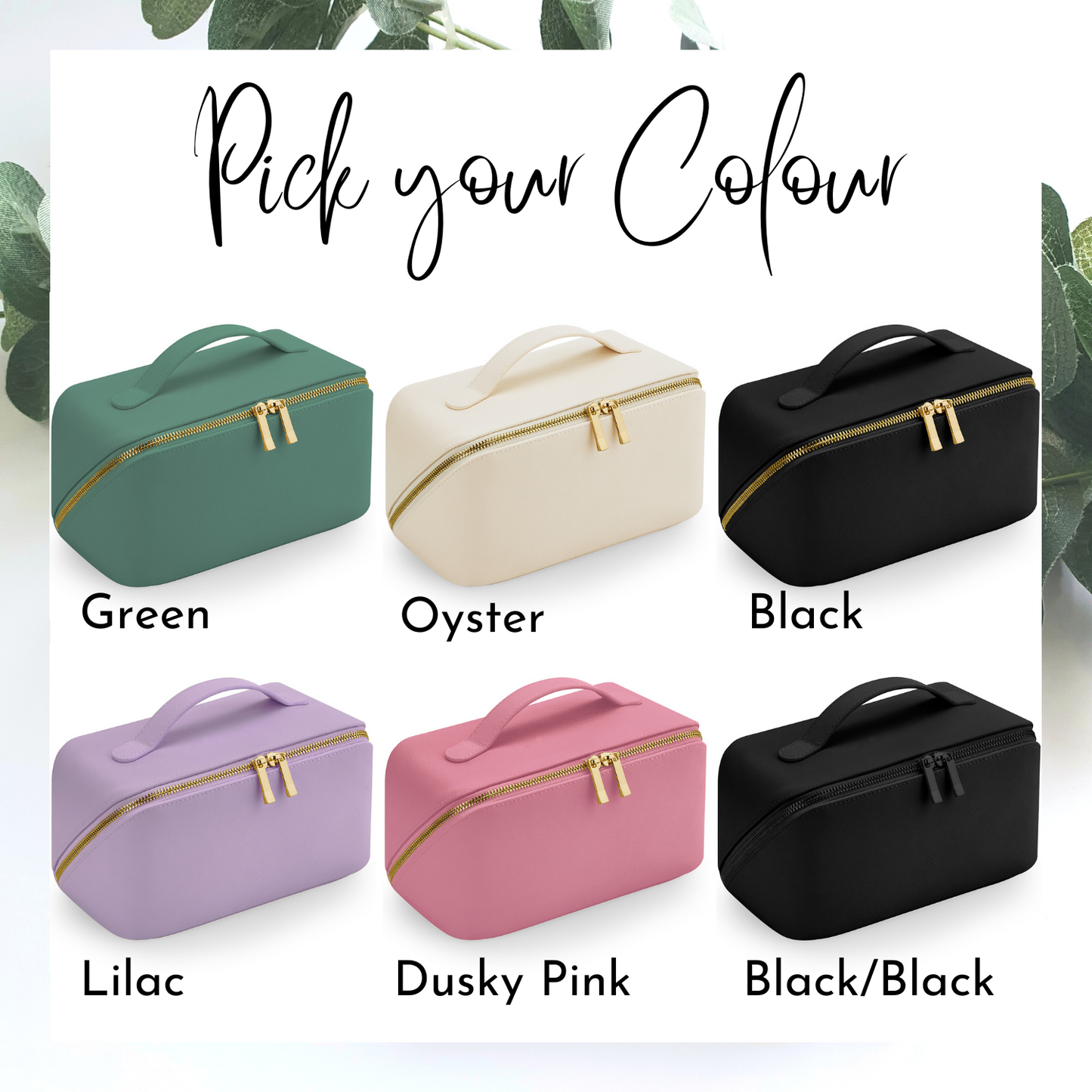 Open Flat Make Up Bag