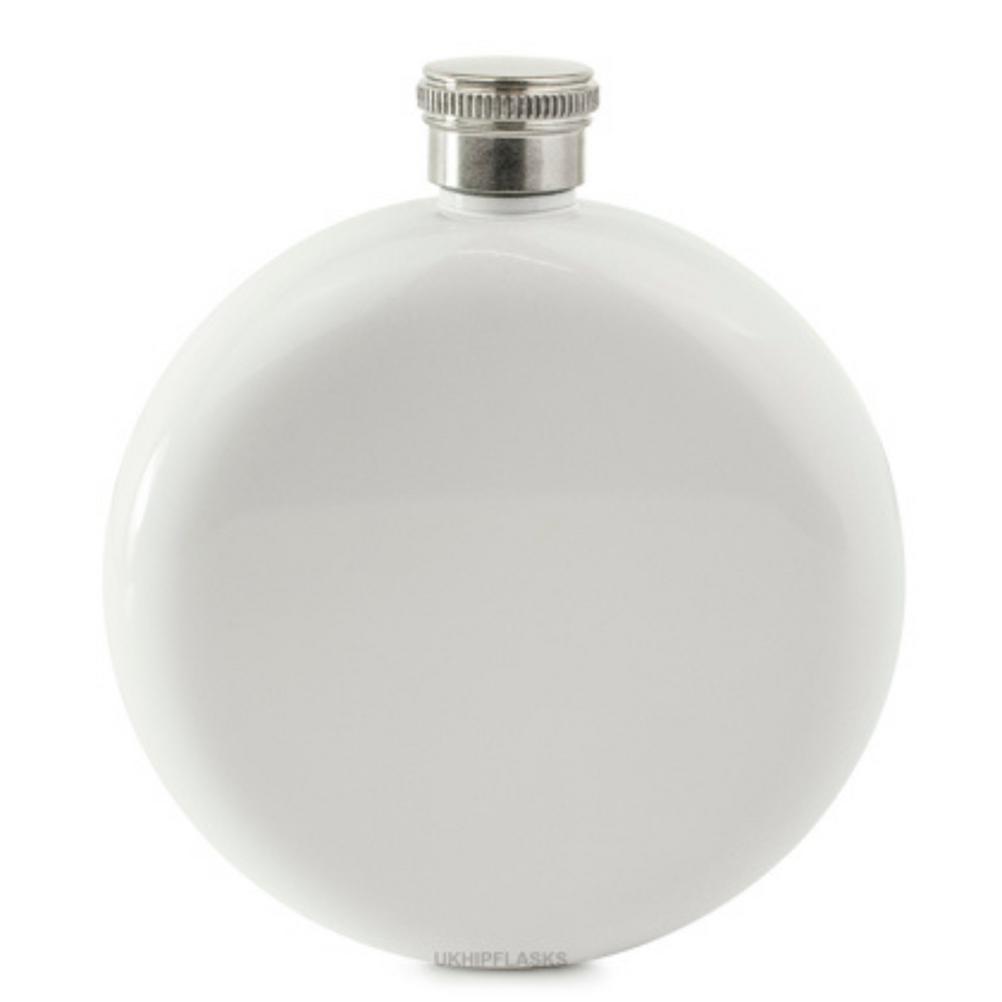 Engraved Round Hip Flask