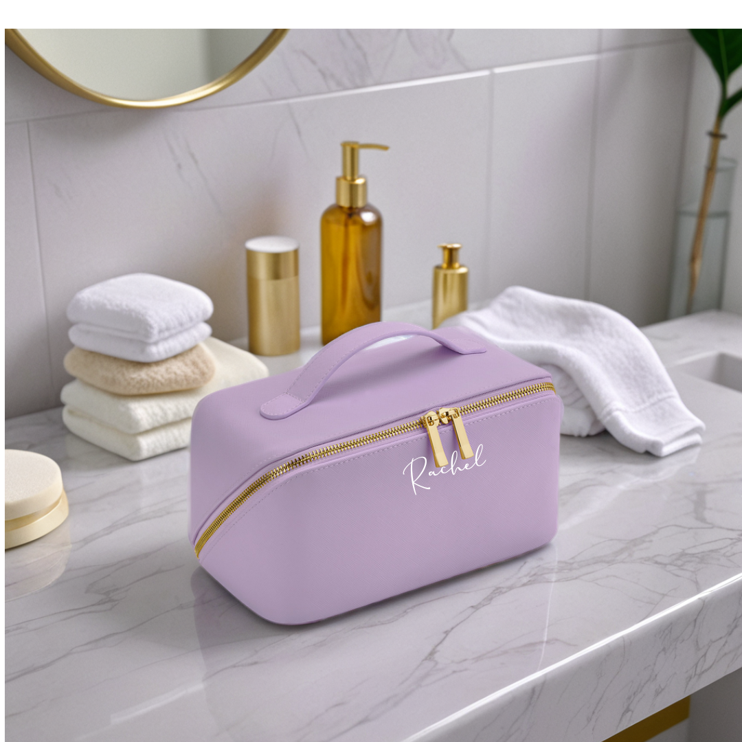 Open Flat Make Up Bag