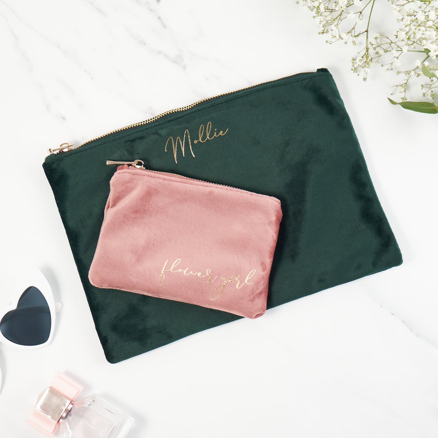 Velvet Accessory Pouch