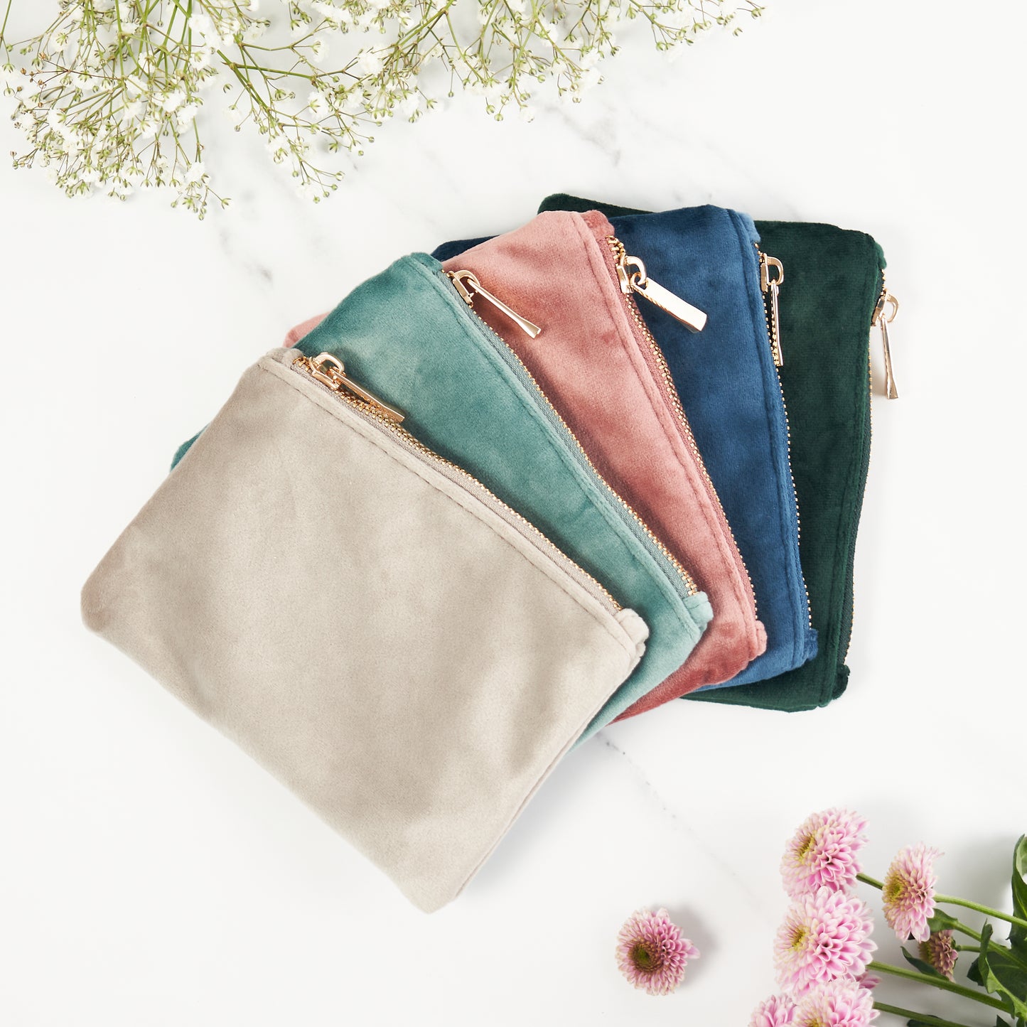 Velvet Accessory Pouch