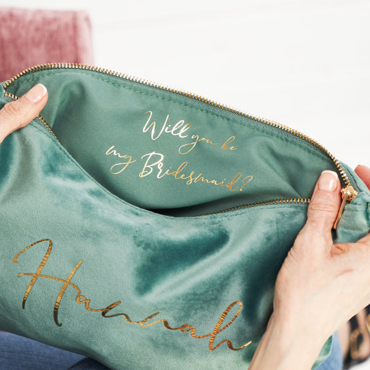 Bridesmaid Proposal Make Up Bag