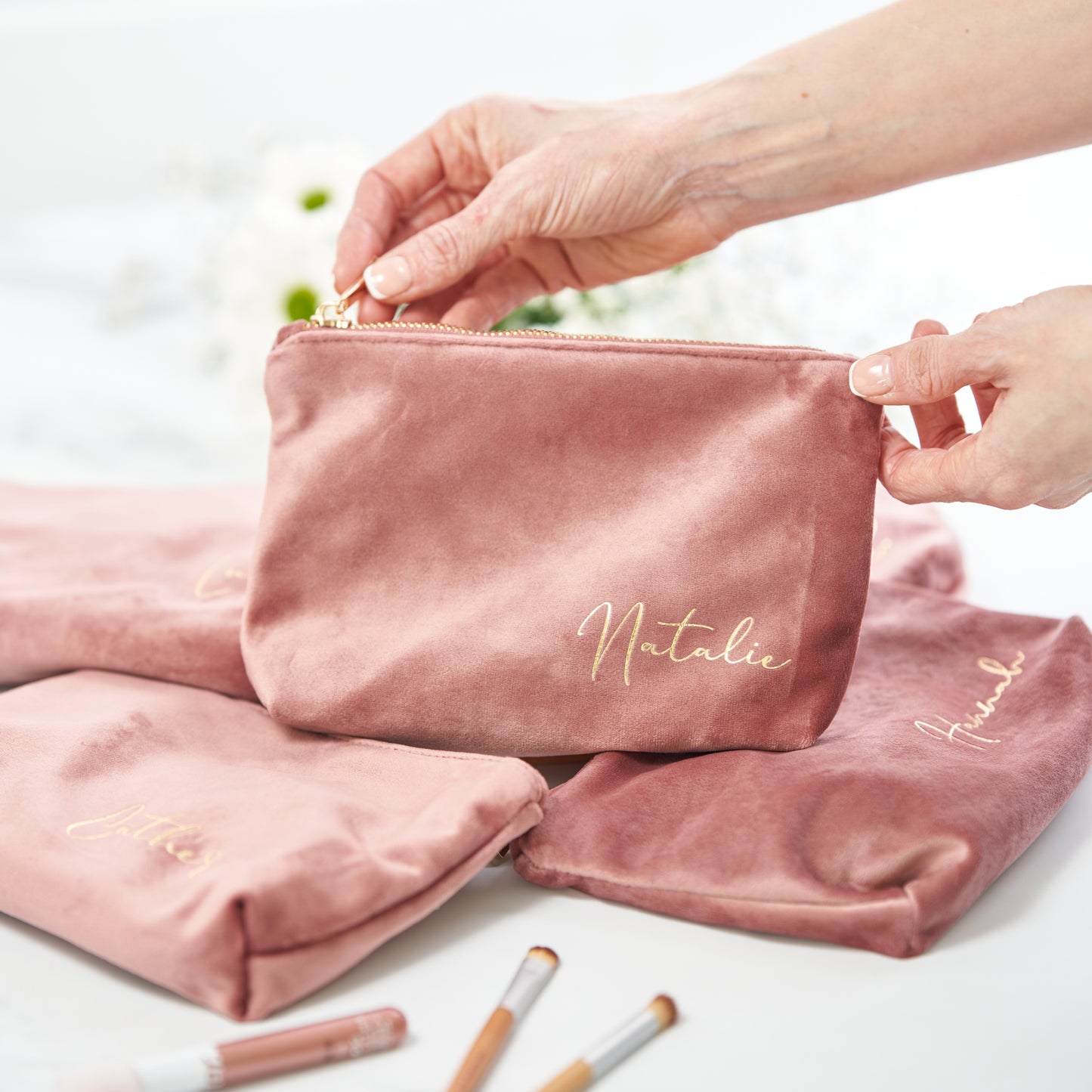 Velvet Make Up Bag