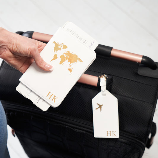 Passport Holder Set with Map Design