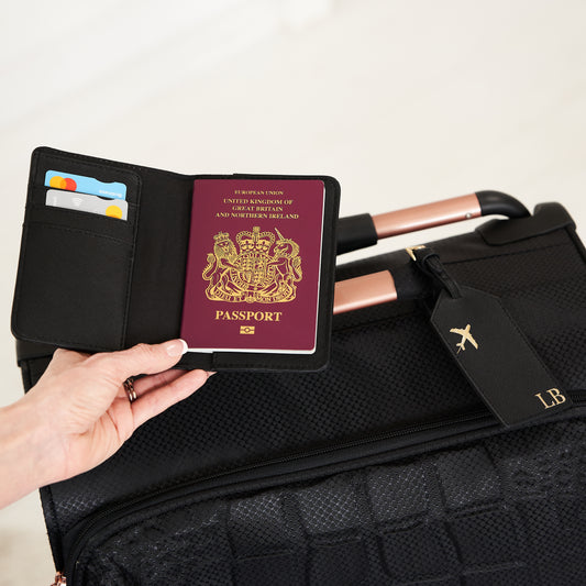 Passport Holder Set with Aeroplane Design