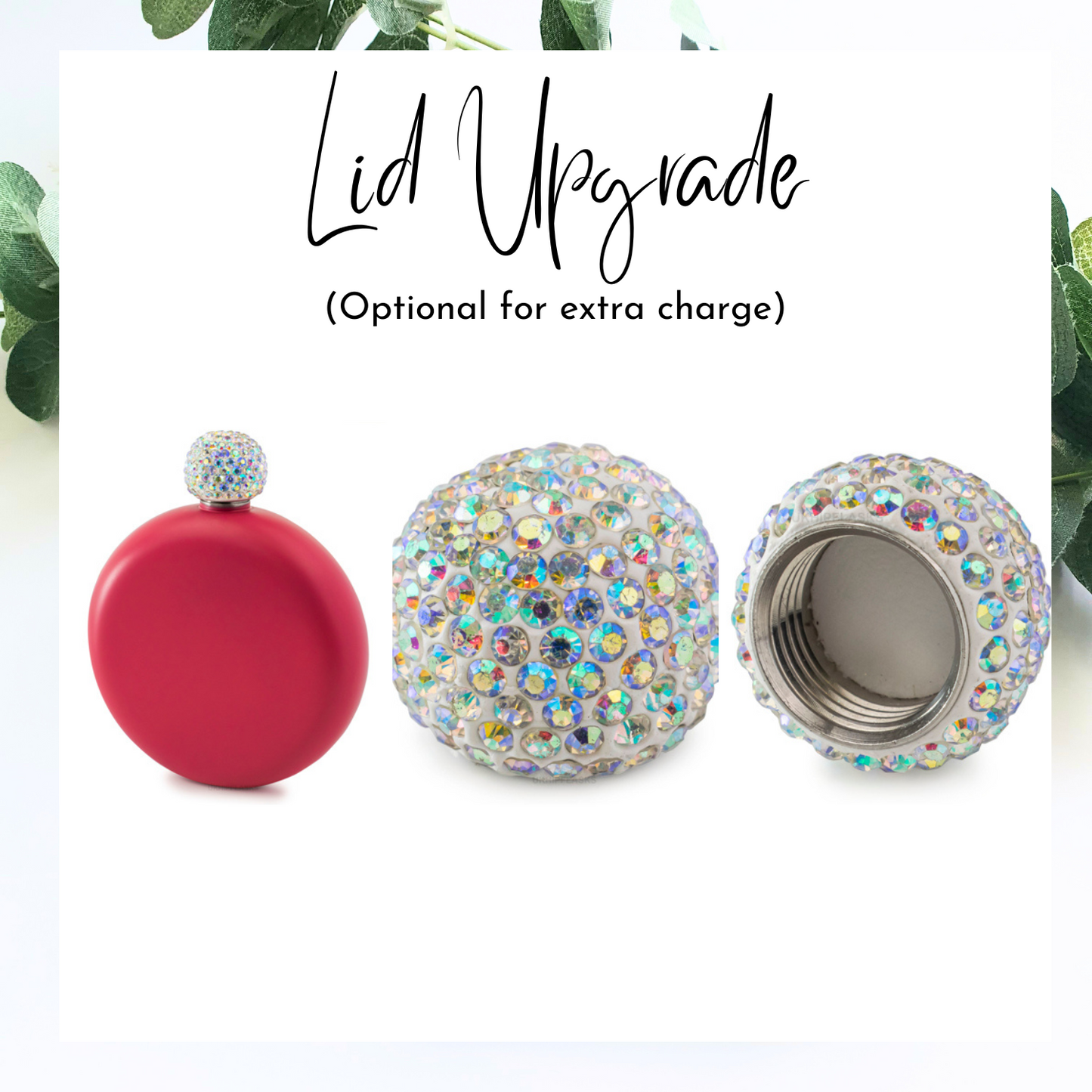 Engraved Round Hip Flask