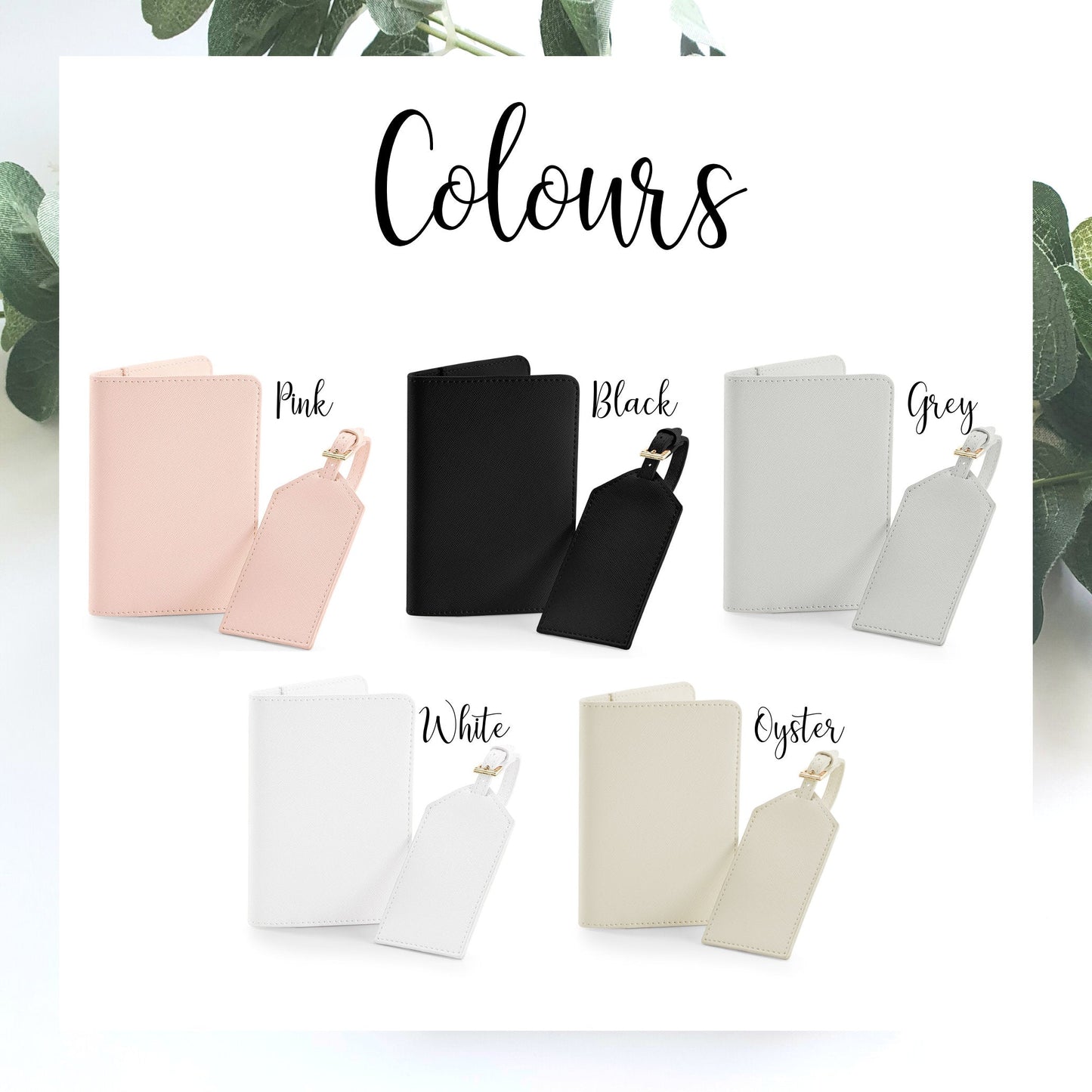 Passport Holder Set with Map Design