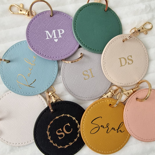 Personalised Round Keyring