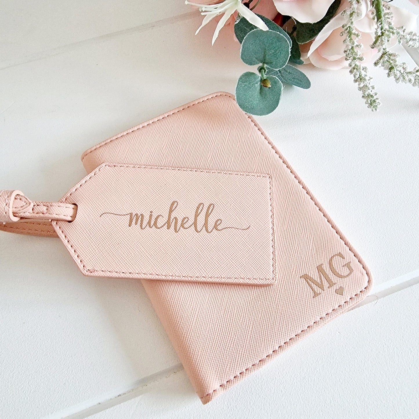 Personalised Passport Holder and Luggage Tag