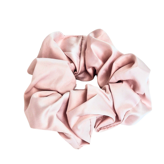 Blush Satin Scrunchie