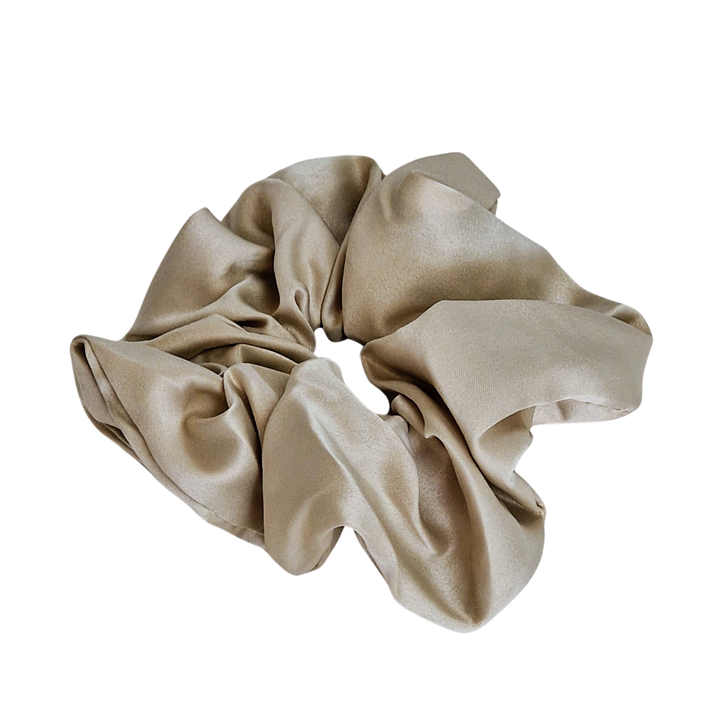 Champagne Satin Scrunchie
