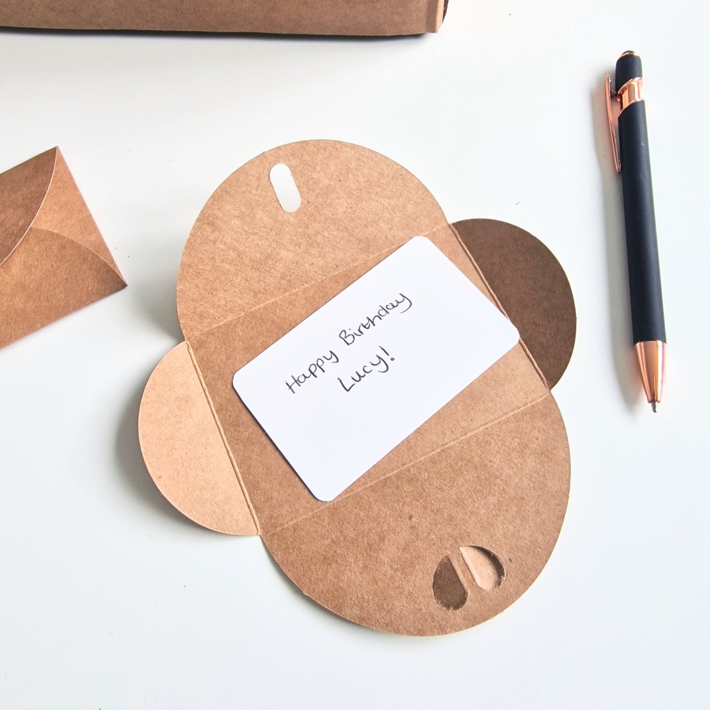 Kraft Notecard
