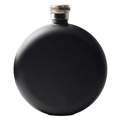 Engraved Round Hip Flask