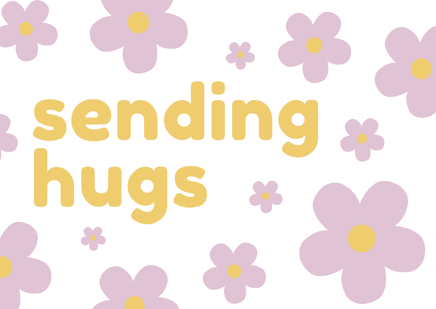 Sending Hugs Postcard