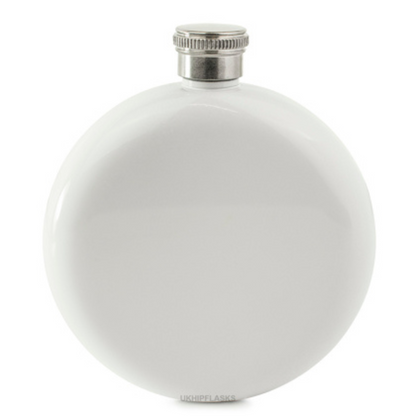 Engraved Round Hip Flask
