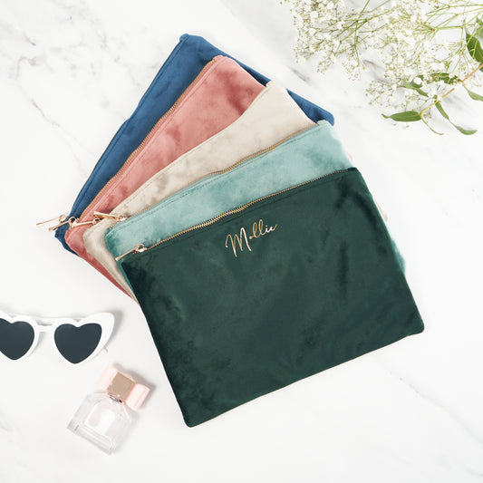 Velvet Accessory Pouch