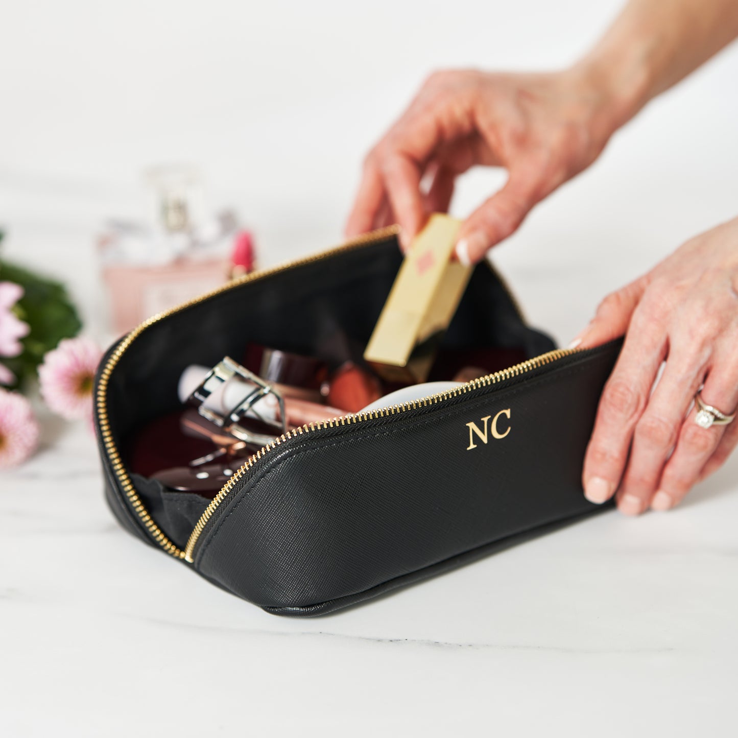 Open Flat Make Up Bag
