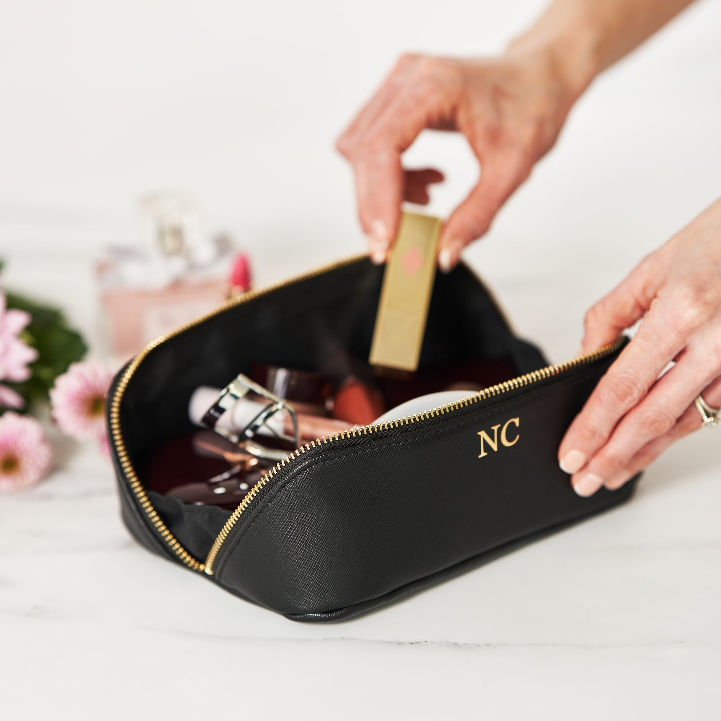 Open Flat Make Up Bag