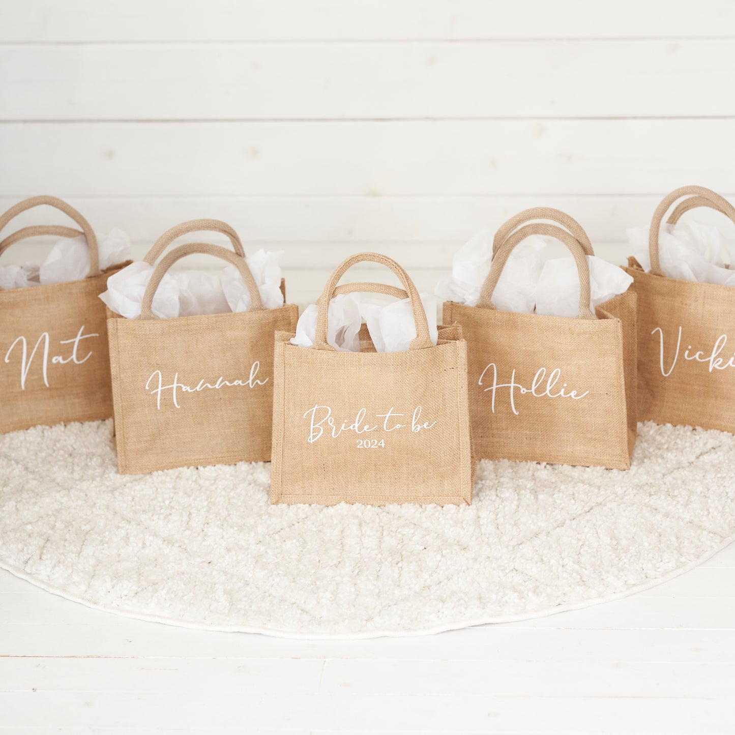 Bridesmaid Jute Tote Bag
