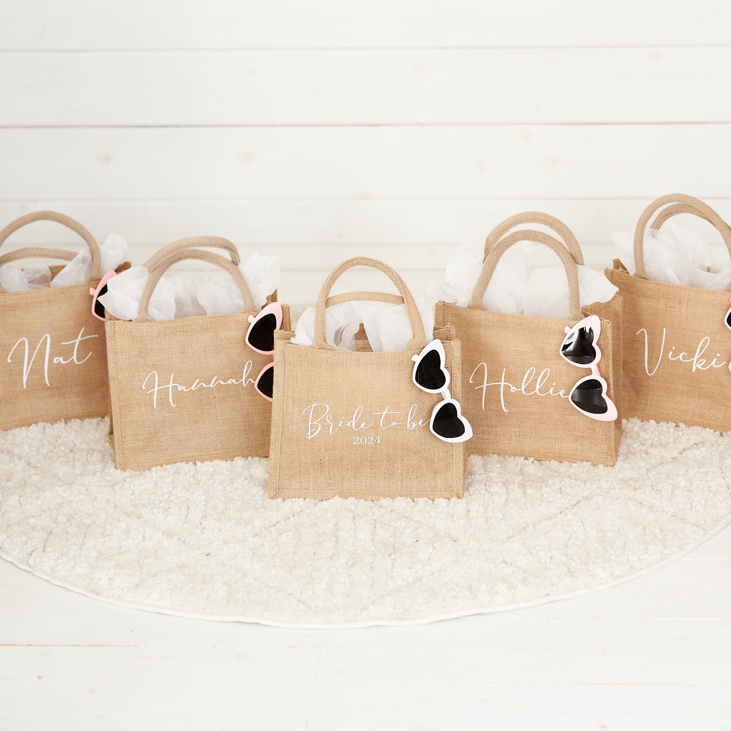 Bridesmaid Jute Tote Bag