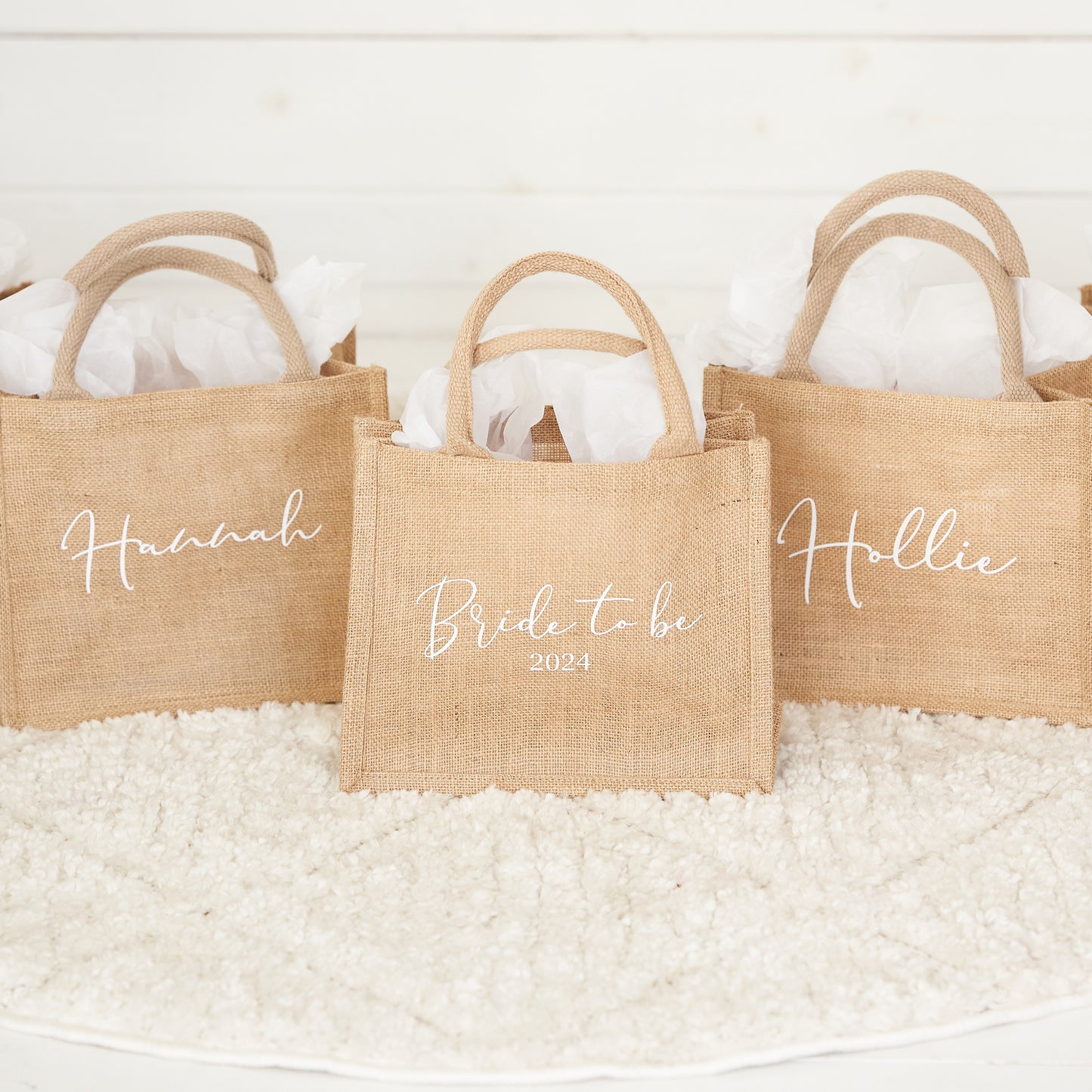 Bridesmaid Jute Tote Bag