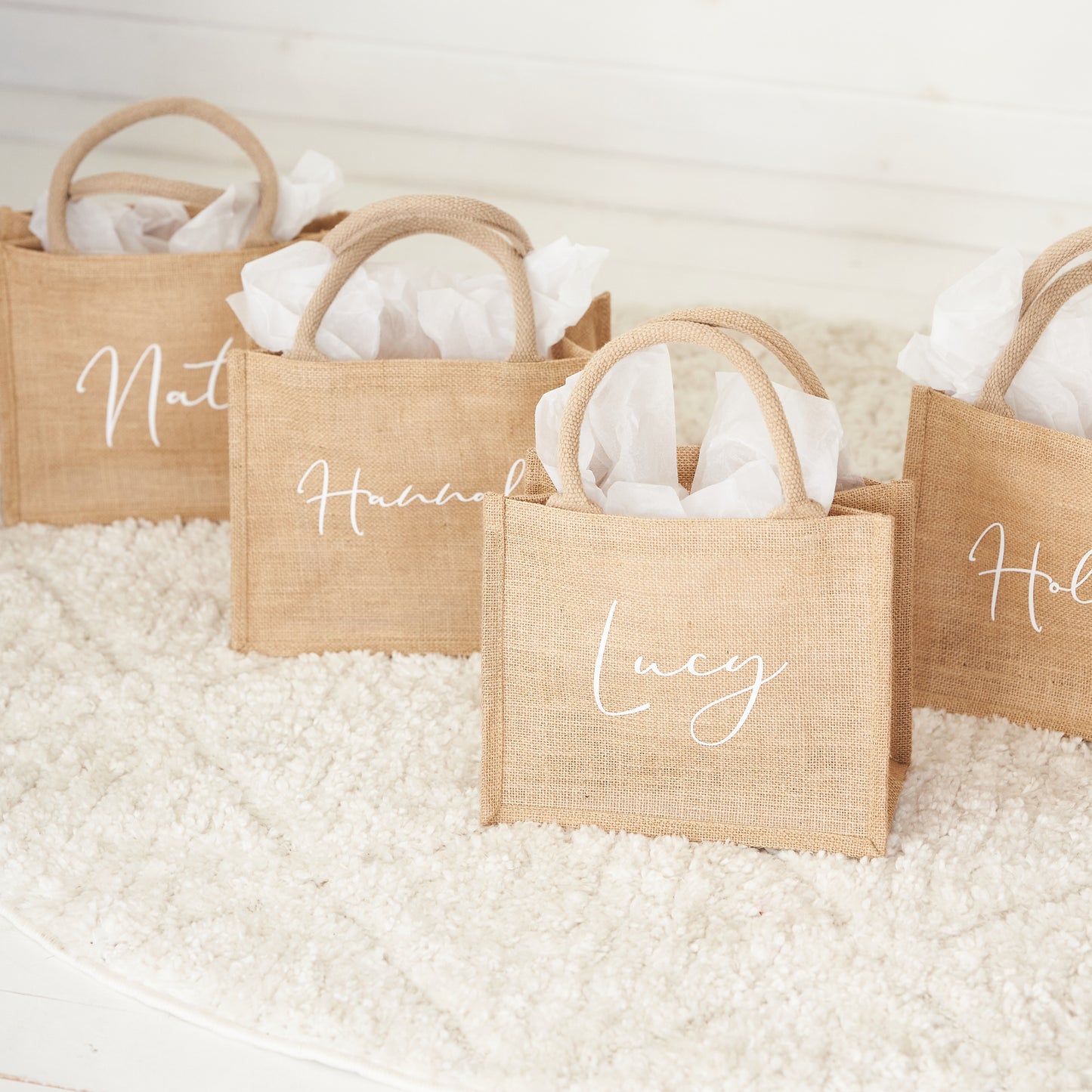 Bridesmaid Jute Tote Bag