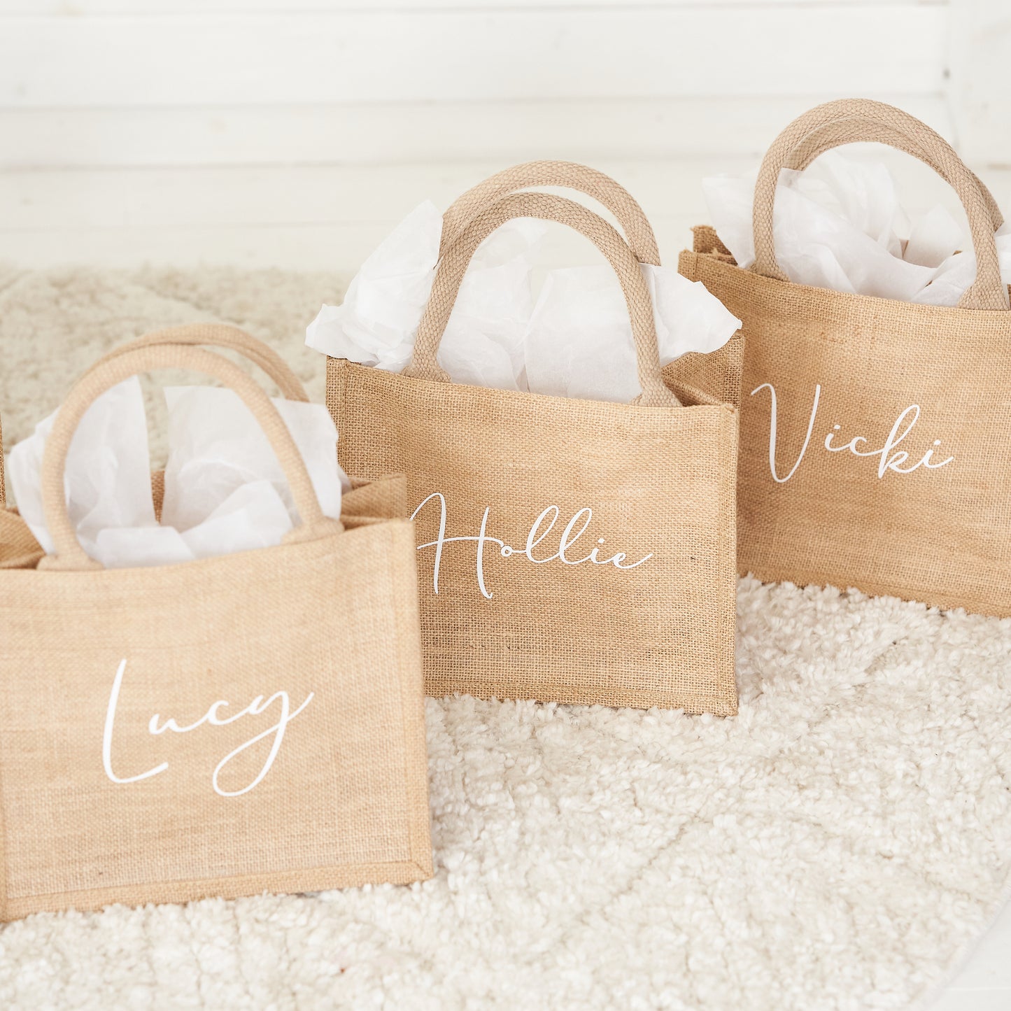 Bridesmaid Jute Tote Bag