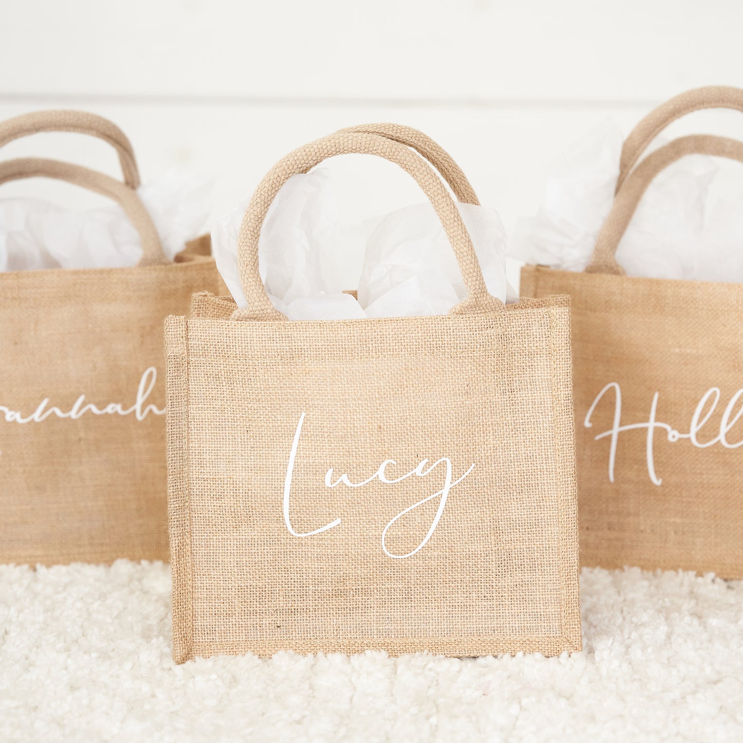 Bridesmaid Jute Tote Bag