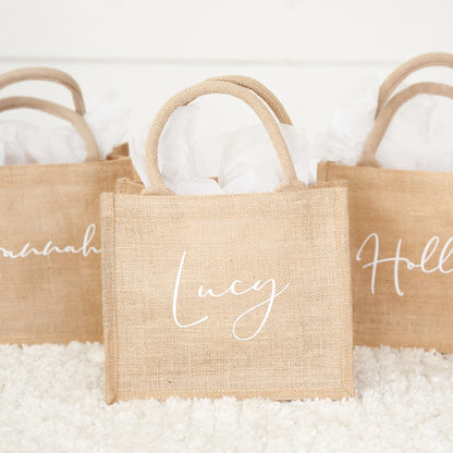 Bridesmaid Jute Tote Bag