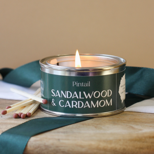 Sandalwood and Cardamom Paint Pot Candle
