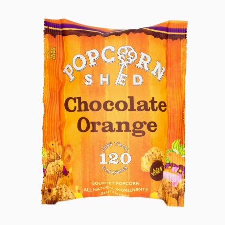 Vegan Chocolate Orange Gourmet Popcorn Snack Pack