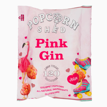 Vegan Pink Gin Gourmet Popcorn Snack Pack