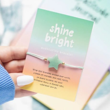 'Shine Bright' Aventurine Crystal Star Bracelet