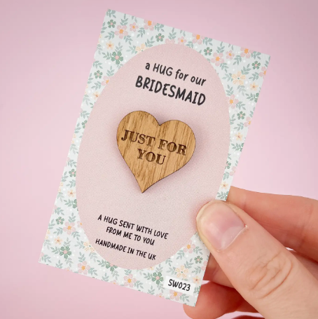 'Bridesmaid' Pocket Hug Token
