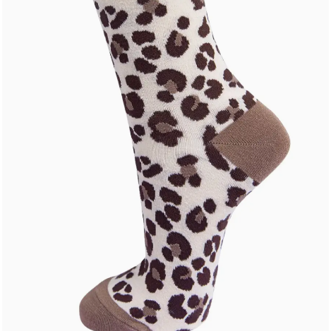 Leopard Print Bamboo Socks