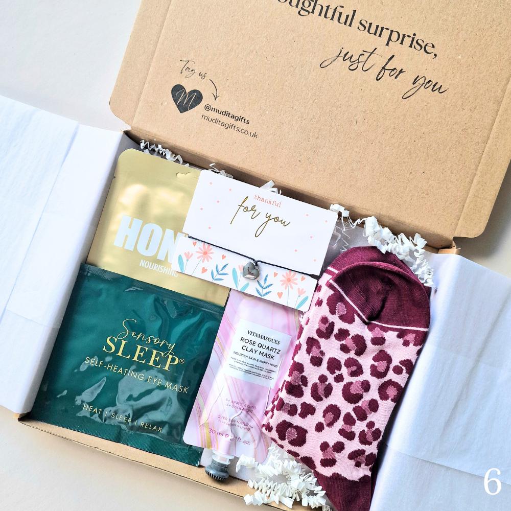 Self Care Gift Box for Her, Pamper Gift Set, Birthday Thank You Get Well Gift, Choose Your Box & Card, Handwritten Message
