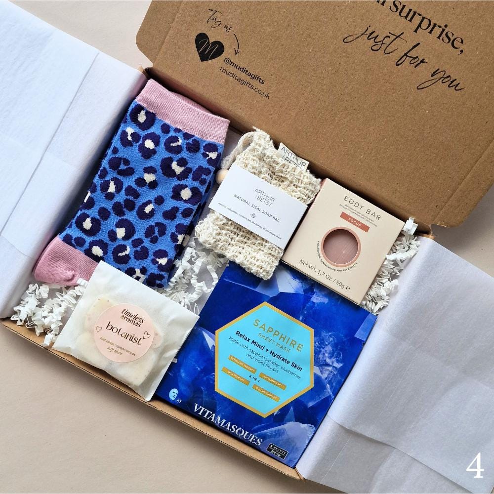Self Care Gift Box for Her, Pamper Gift Set, Birthday Thank You Get Well Gift, Choose Your Box & Card, Handwritten Message