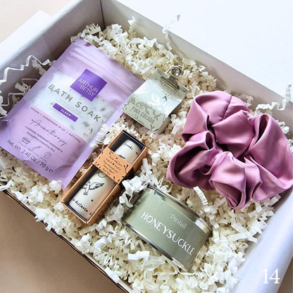Self Care Gift Box for Her, Pamper Gift Set, Birthday Thank You Get Well Gift, Choose Your Box & Card, Handwritten Message