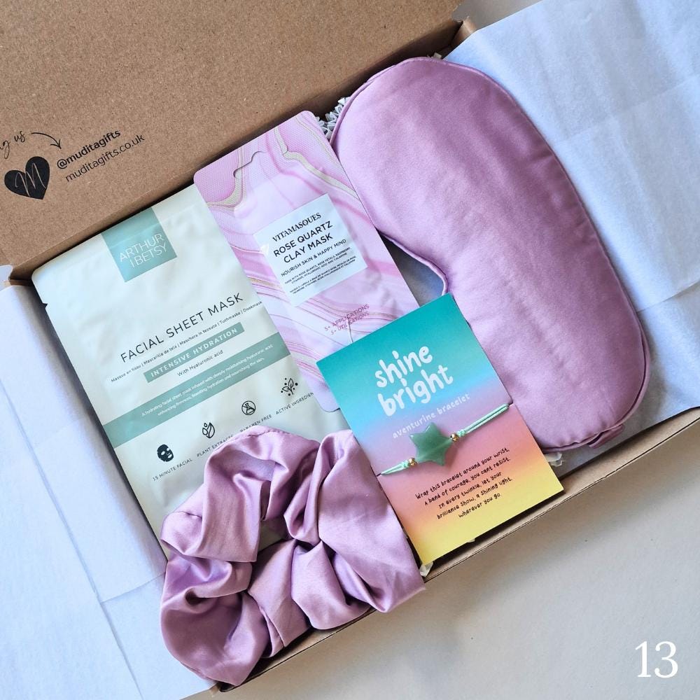Self Care Gift Box for Her, Pamper Gift Set, Birthday Thank You Get Well Gift, Choose Your Box & Card, Handwritten Message