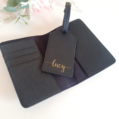 Personalised Passport Holder and Luggage Tag