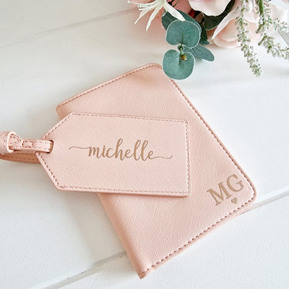 Personalised Passport Holder and Luggage Tag