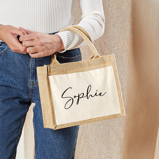 Bridesmaid Pocket Tote Bag